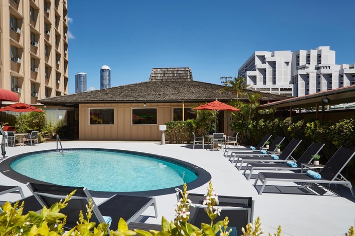 Imagen de la piscina del Hotel Pagoda, Honolulu. Foto 13