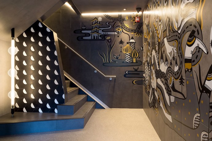 Imagen de los interiores del Hotel Pangea Pod. Foto 19