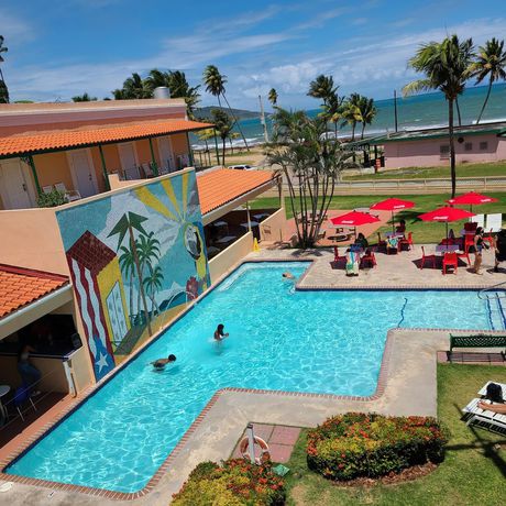 Imagen de la piscina del Hotel Parador Palmas de Luc&iacute;a. Foto 16