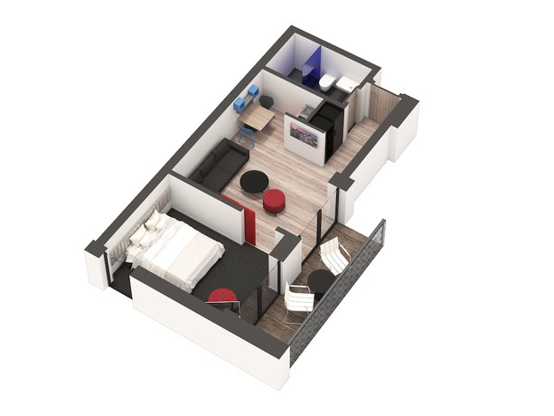 Imagen de la habitación del Hotel Park Inn By Radisson Residence Riga Barona. Foto 5