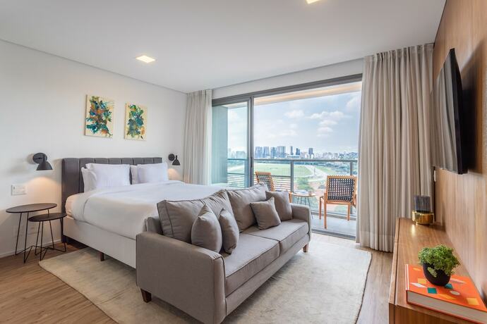 Imagen de la habitación del Hotel Parque Jockey com f&aacute;cil acesso a Pinheiros e Butant&atilde;. Foto 14