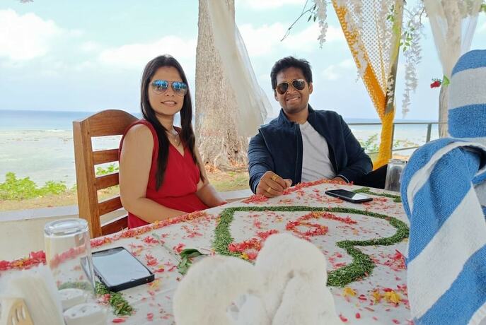 Imagen del bar/restaurante del Hotel Pearl Park Beach Resort Private Limited. Foto 21