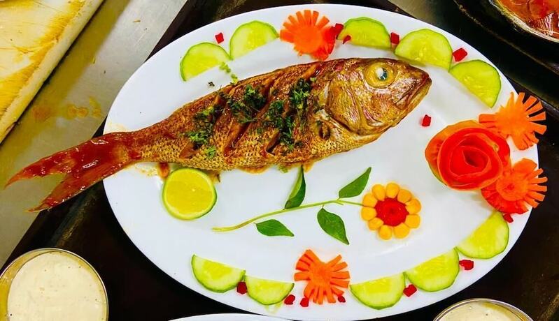 Imagen del bar/restaurante del Hotel Pearl Park Beach Resort Private Limited. Foto 22