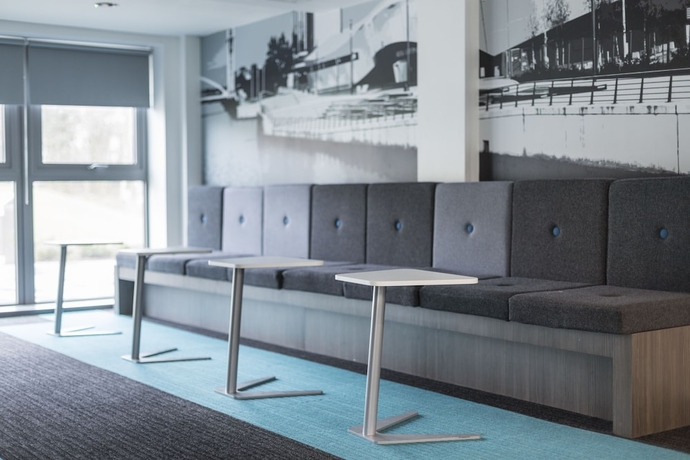 Imagen del bar/restaurante del Hotel Peel Park Quarter - Campus Accommodation. Foto 2