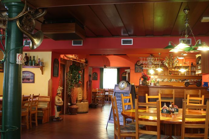 Imagen del bar/restaurante del Hotel Pensionandrestaurace Zelen&yacute; Ml&yacute;n. Foto 4