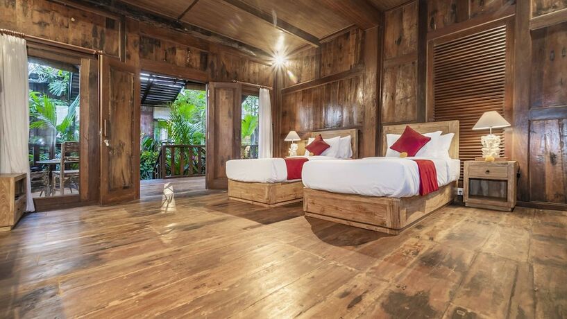 Imagen de la habitación del Hotel Picturesque Private Joglo Villa Near Monkey Forest. Foto 17
