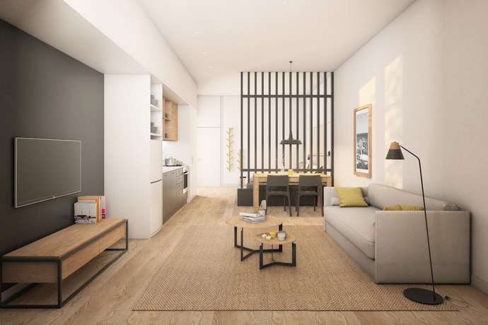 Imagen de la habitación del Hotel Port Plaza Apartments. Foto 6