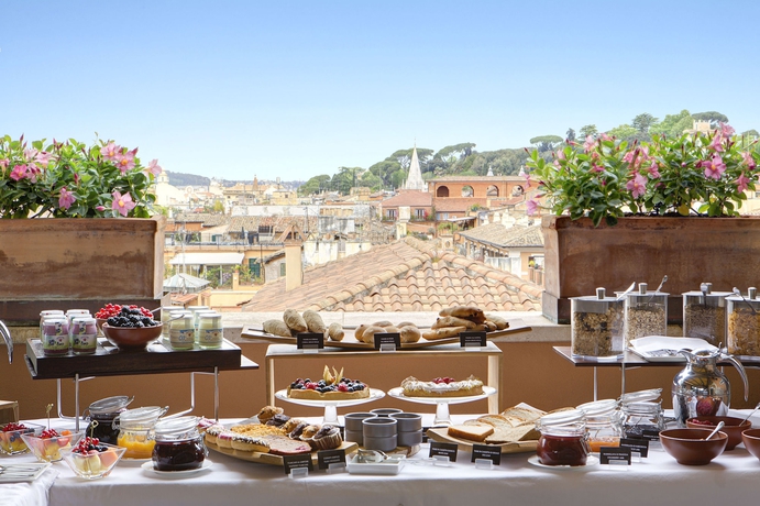 Imagen del bar/restaurante del Hotel Portrait Roma - Lungarno Collection. Foto 4