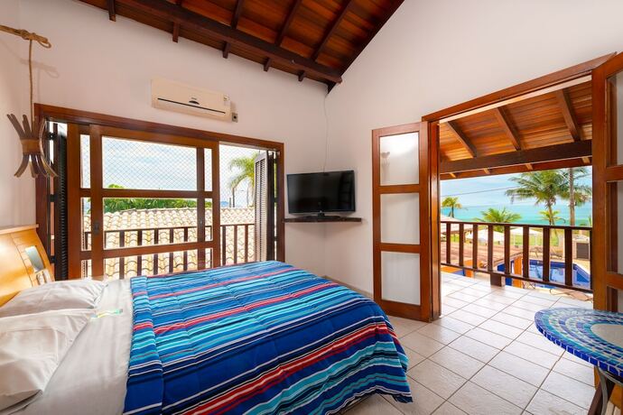 Imagen de la habitación del Hotel Pousada P&eacute; na Areia, Caraguatatuba. Foto 18