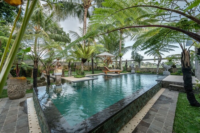 Imagen de la piscina del Hotel Prabhu Ubud Villa. Foto 35