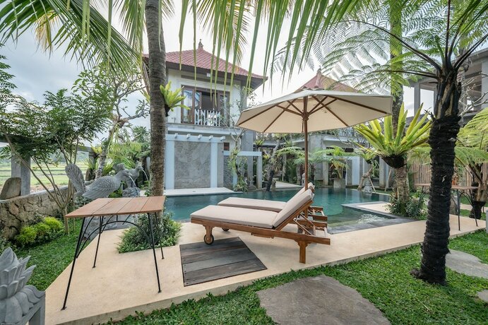 Imagen de los exteriores del Hotel Prabhu Ubud Villa. Foto 31