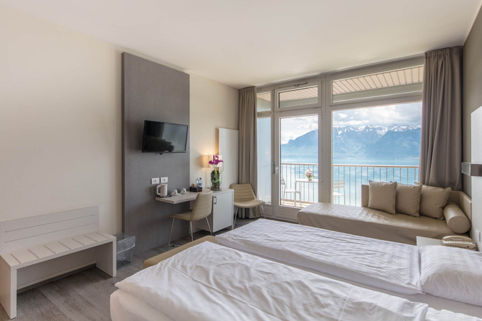 Imagen de la habitación del Hotel Préalpina. Foto 14