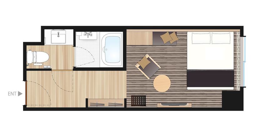 Imagen de la habitación del Hotel Prefort Nishiakashi. Foto 3