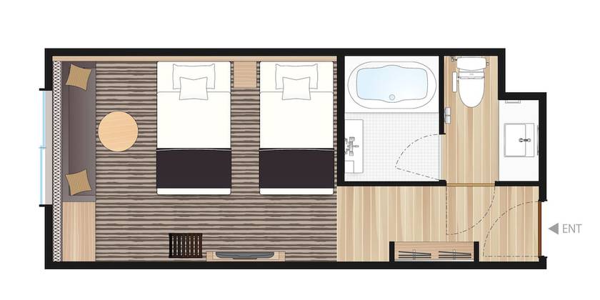 Imagen de la habitación del Hotel Prefort Nishiakashi. Foto 4