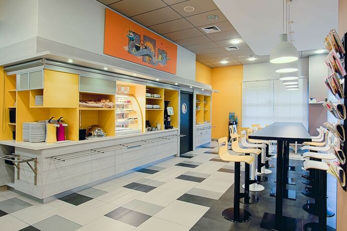 Imagen del bar/restaurante del Hotel Première Classe Varsovie / Warszawa. Foto 11