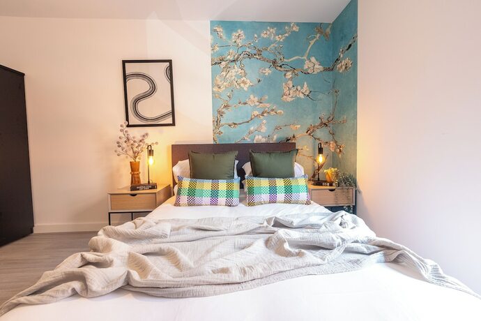 Imagen de la habitación del Hotel Pristine 1 and 2 bedroom apartments near business district, walking distance to city centre, free in. Foto 18