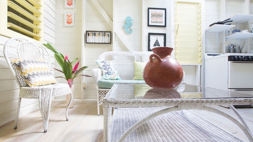 Imagen de los interiores del Hotel Puerta Azul, Isla de Roatán. Foto 15