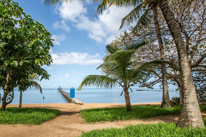 Imagen de los exteriores del Hotel Puerta Azul, Isla de Roatán. Foto 13