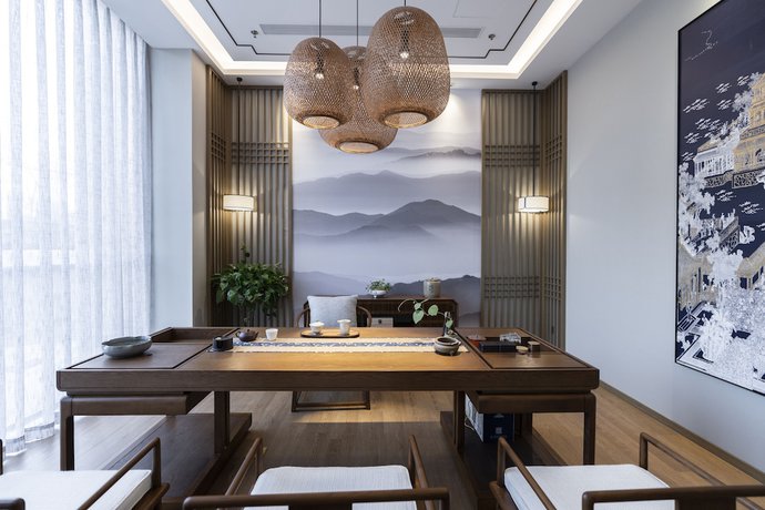 Imagen del bar/restaurante del Hotel Qing Dao Bu Ke Bu Zhu. Foto 6