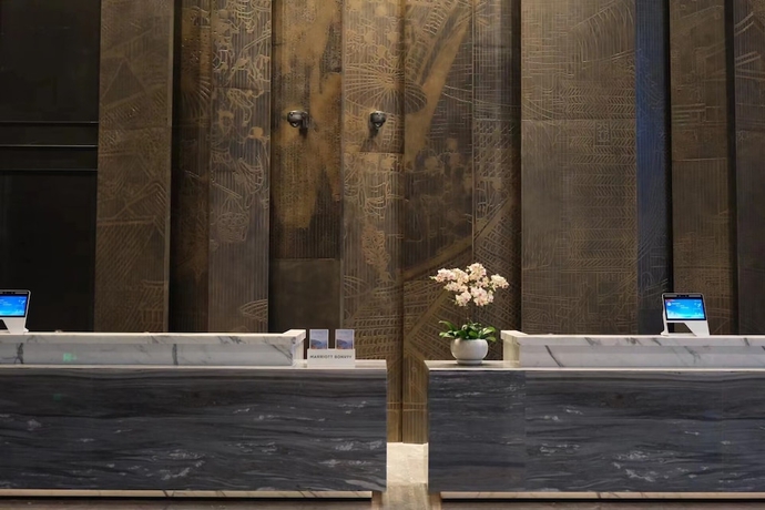 Imagen de los interiores del Hotel Qingdao Marriott Jiaozhou. Foto 17