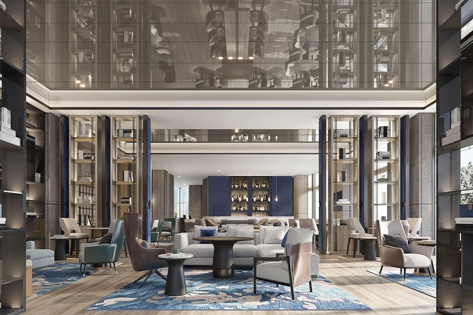 Imagen del bar/restaurante del Hotel Qingdao Marriott Jiaozhou. Foto 3