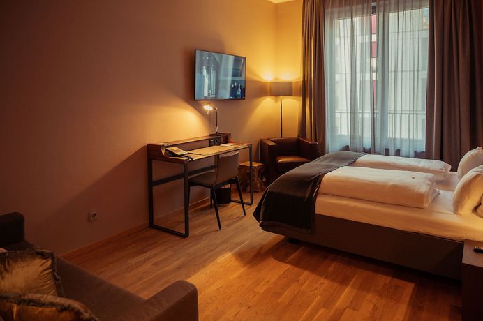 Imagen de la habitación del Hotel Qube Bahnstadt. Foto 2