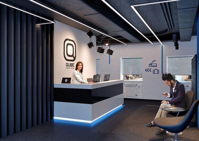 Imagen de los interiores del Hotel Qube Capsules. Foto 15