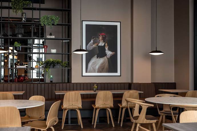 Imagen del bar/restaurante del Hotel Radisson RED Oslo Okern. Foto 3