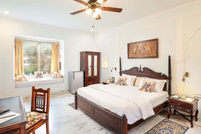 Imagen de la habitación del Hotel Rajasthan Palace Jaipur. Foto 2