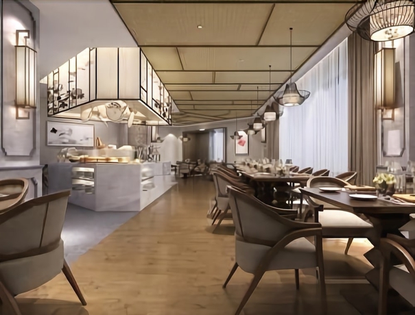 Imagen del bar/restaurante del Hotel Ramada Encore by Wyndham Zhangpu. Foto 2