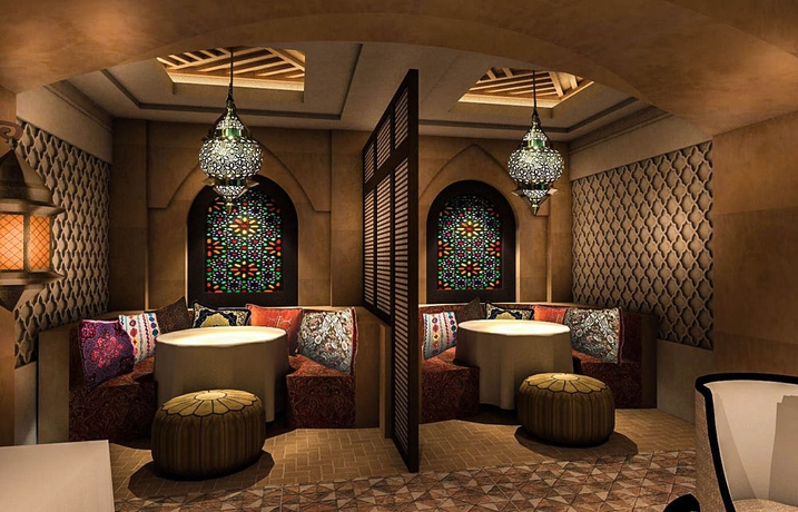 Imagen del bar/restaurante del Hotel Ramada and Suites By Wyndham Amwaj Islands Manama. Foto 5