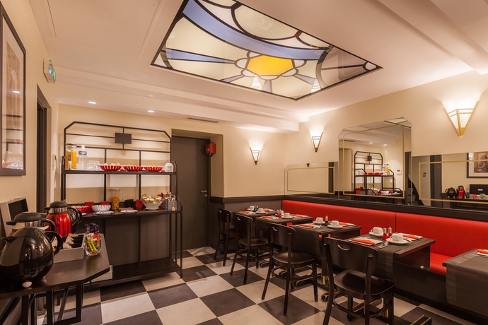Imagen del bar/restaurante del Hotel Raspail Montparnasse. Foto 3