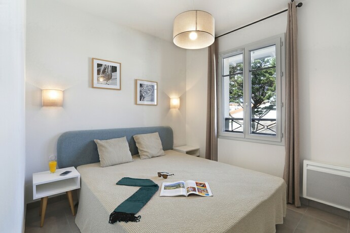 Imagen de la habitación del Hotel R&eacute;sidence Nemea le March&eacute; de la Plage, Mimizan. Foto 17