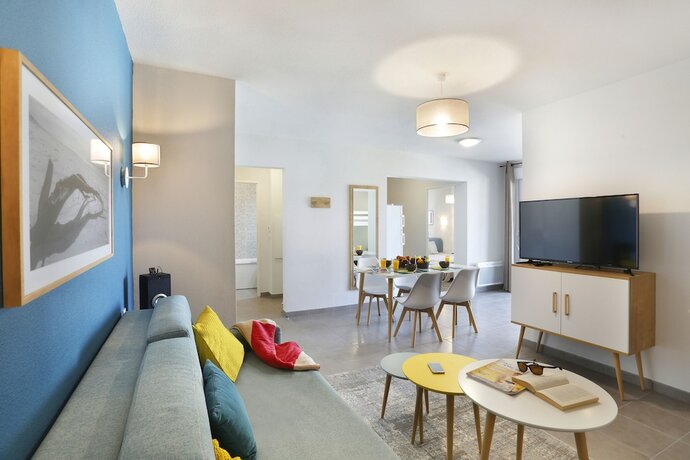 Imagen de la habitación del Hotel R&eacute;sidence Nemea le March&eacute; de la Plage, Mimizan. Foto 18