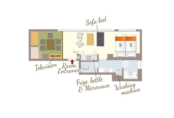 Imagen de la habitación del Hotel Resi Stay Heart. Foto 18