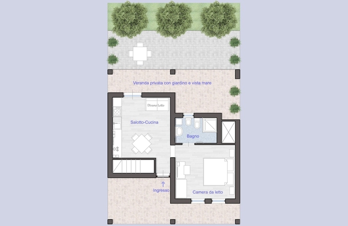 Imagen de la habitación del Hotel Residence Capo Campolato. Foto 10