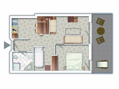 Imagen de la habitación del Hotel Residence Club Ponte Di Legno. Foto 11