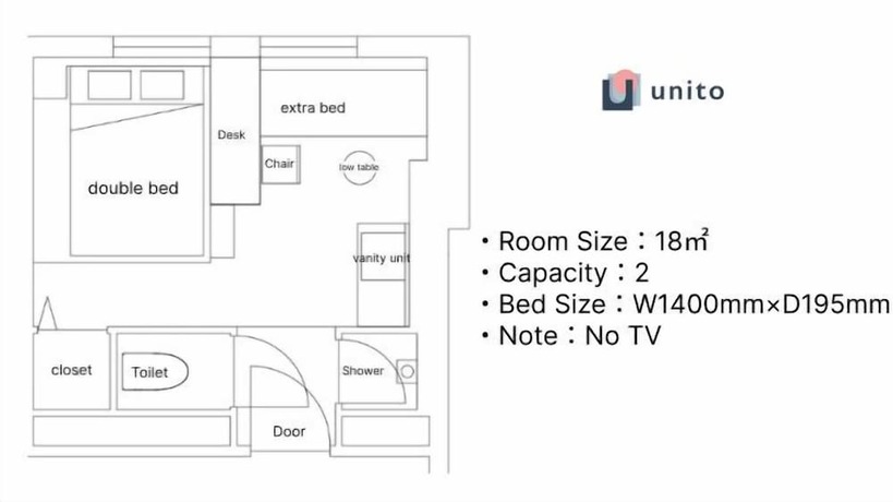 Imagen de la habitación del Hotel Residence Ohashi Kaikan. Foto 11