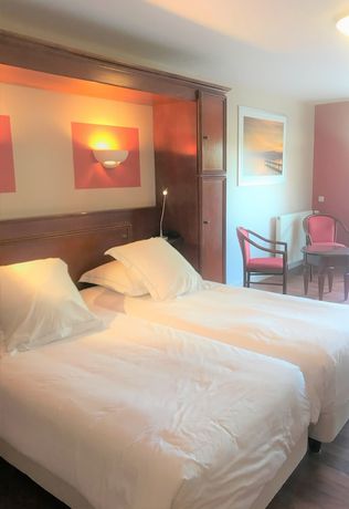 Imagen de la habitación del Hotel Restaurant Le Bellevue, Villerville. Foto 8