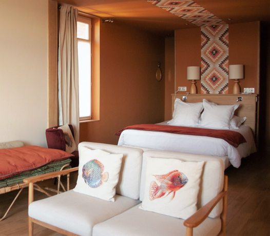 Imagen de la habitación del Hotel Restaurant Le Bellevue, Villerville. Foto 15