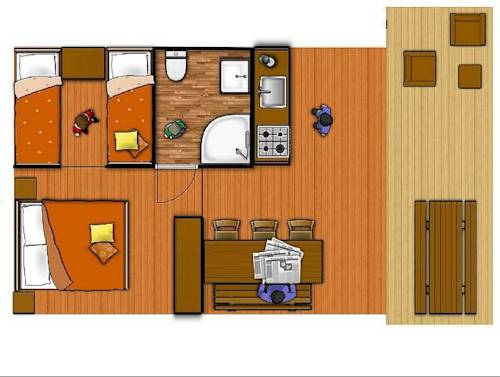 Imagen de la habitación del Hotel Rives Nature Campsite. Foto 7