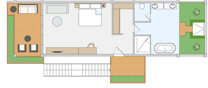 Imagen de la habitación del Hotel Robinson Noonu. Foto 9