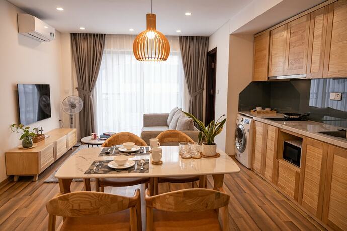 Imagen de la habitación del Hotel Ruby Luxury Apartment Van Phuc. Foto 13