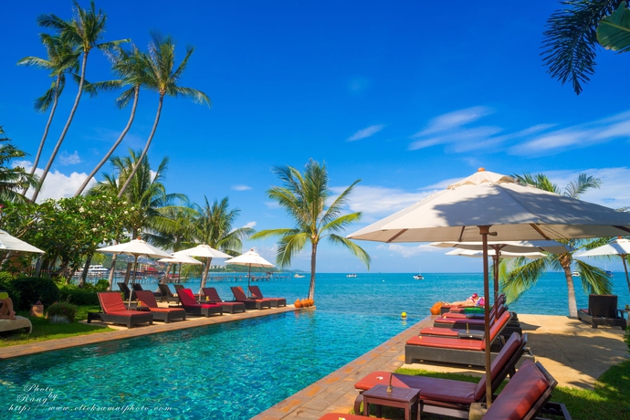 Imagen de la piscina del Hotel Saboey Resort and Villas. Foto 16