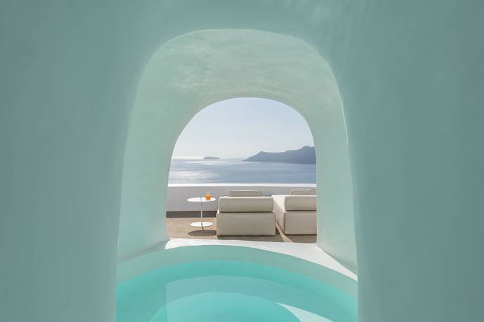 Imagen de la habitación del Hotel Saint Santorini. Foto 8