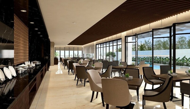 Imagen del bar/restaurante del Hotel Santika Sukabumi. Foto 3