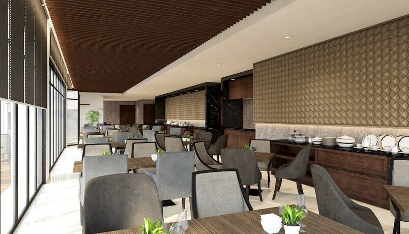 Imagen del bar/restaurante del Hotel Santika Sukabumi. Foto 4