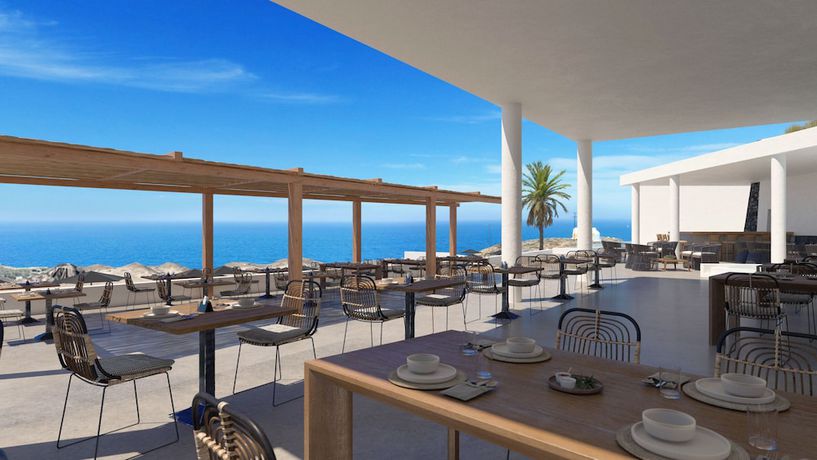 Imagen del bar/restaurante del Hotel Santo Mine Oia Suites. Foto 2