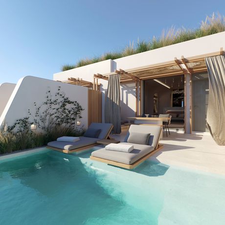 Imagen de la habitación del Hotel Santo Mine Oia Suites. Foto 6