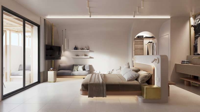 Imagen de la habitación del Hotel Santo Mine Oia Suites. Foto 7